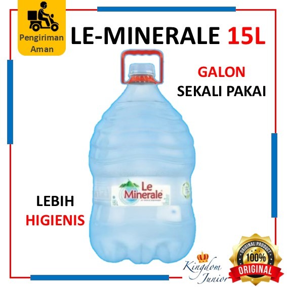 

Le Minerale Galon 15 L / Galon Sekali Pakai LeMinerale 15L / Air Mineral Galon 15L / LE MINERALE