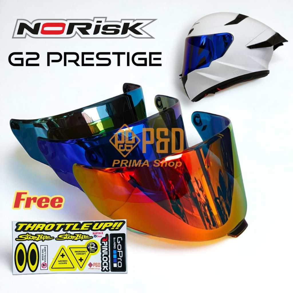 Kaca helm G2 Prestige Full Face, Flat Visor G2 Prestige