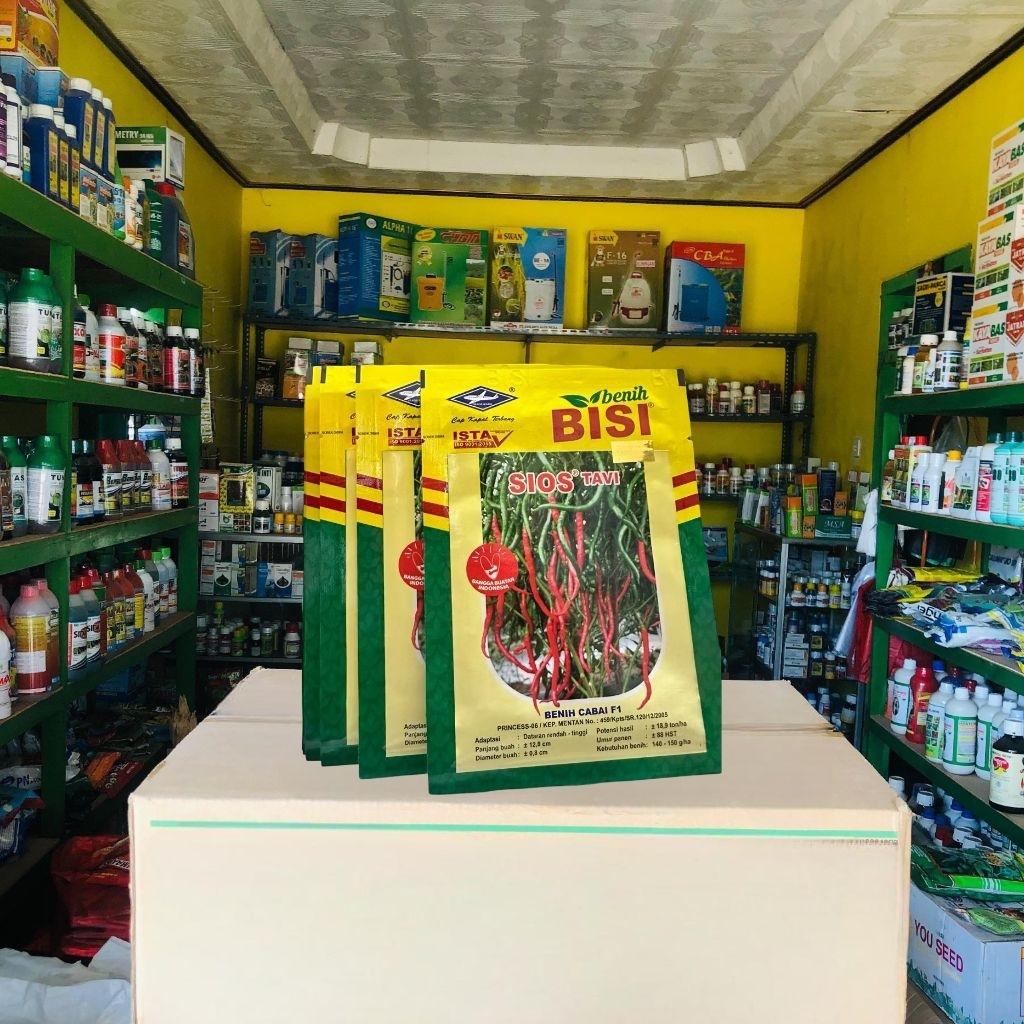 BENIH CABAI KERITING SIOS TAVI F1 10gram (ORIGINAL) - CAP KAPAL TERBANG