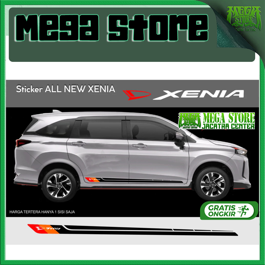 MEGASTORES sticker daihatsu xenia 2023 2024 daihatsu all new xenia aksesoris daihatsu xenia