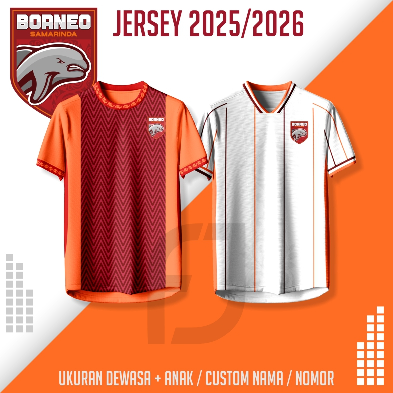 JERSEY BORNEO FC Terbaru home/awayterbaru