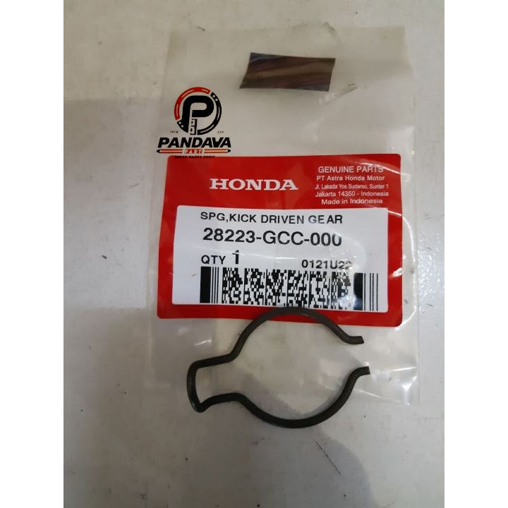 28223GCC00 SPRING KICK DRIVEN GEAR PER PINION BEAT KARBU SPACY KARBU VARIO 110 KARBU ORI AHM
