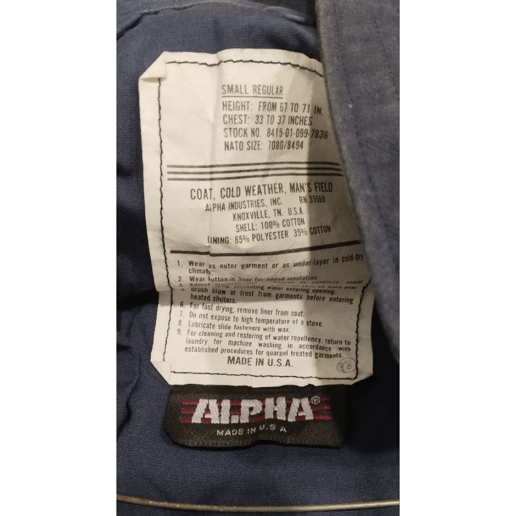 jaket M65 Alpha Industries