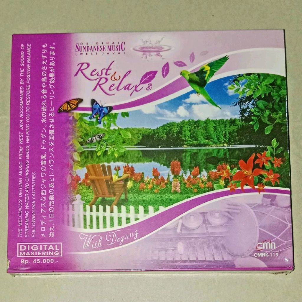 CD Rest & Relax 3 With Degung Original Sundanese Music West Java