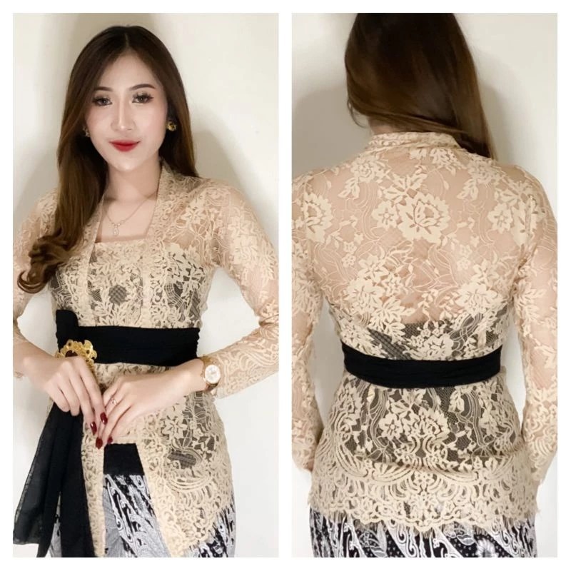 setelan kebaya kutubaru+rok+slendang sifon/setelan kebaya bali+kamen+slendang sifon / kebaya modern+