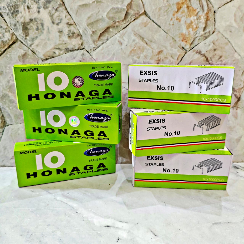 

SATU PACK ( 10 BOX KECIL ) Isi Staples Kecil No. 10 Murah