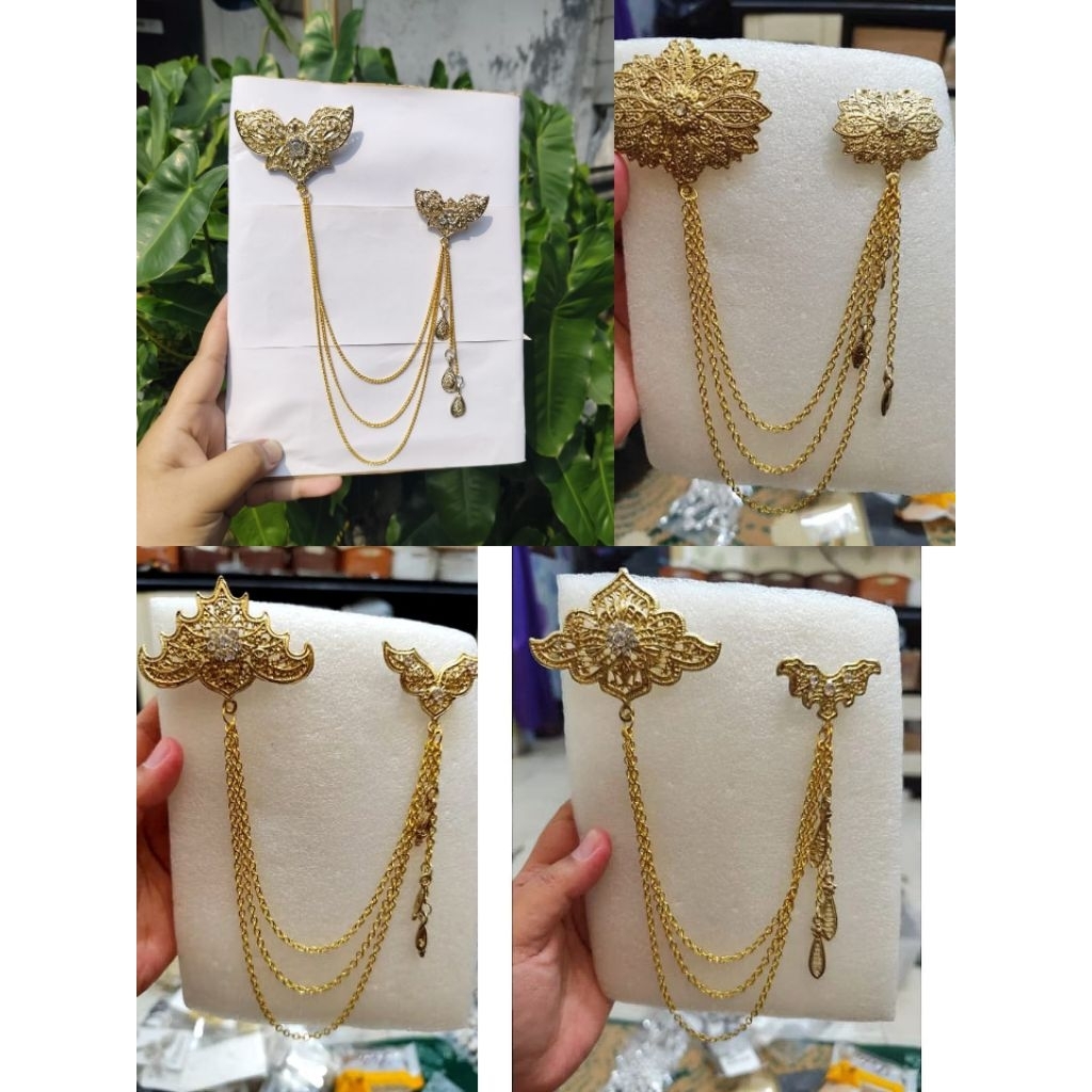 Bros Rantai Kebaya | Bros kebaya Janggan | Bros Jas Pria Dan wanita | Bros kenari Jurai | Bros Bali