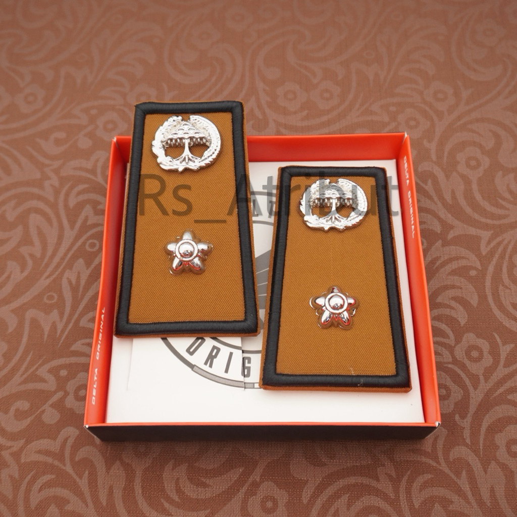 Pangkat Pns Lampung 3A Kain List Pinggir hitam / Pangkat Asn Lampung Beringin Premium