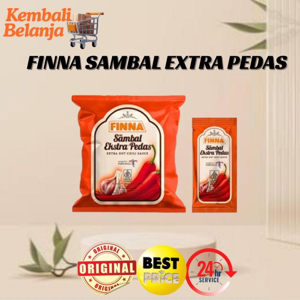 

Finna Saus Sambal Ekstra Pedas 1 Pack Isi 22 Pcs/ Finna Sambel Pedas/ Saos Sambal Finna Extra Pedas/ Finna Sambal Extra Pedas Stick