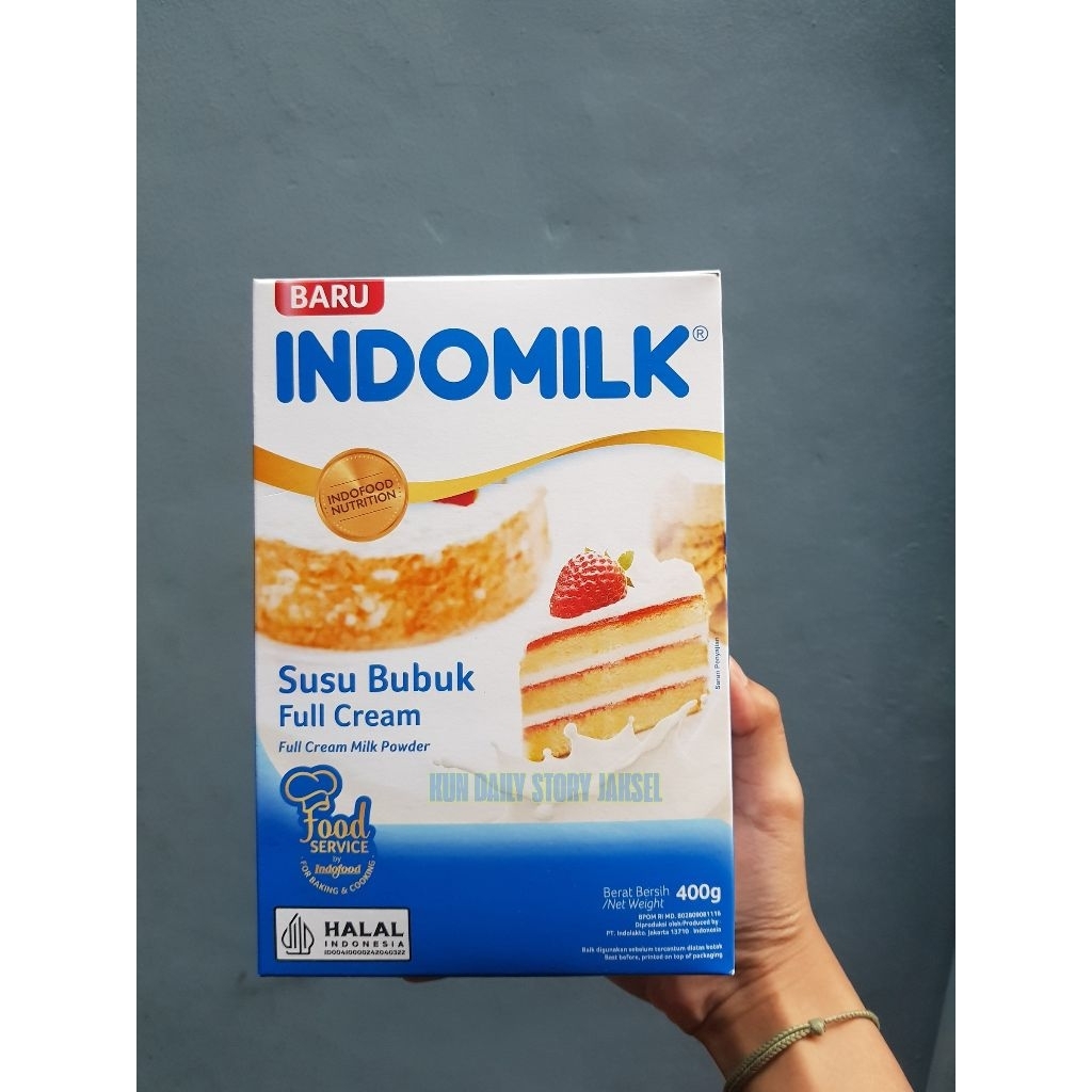 

INDOMILK SUSU BUBUK FULL CREAM 400GR
