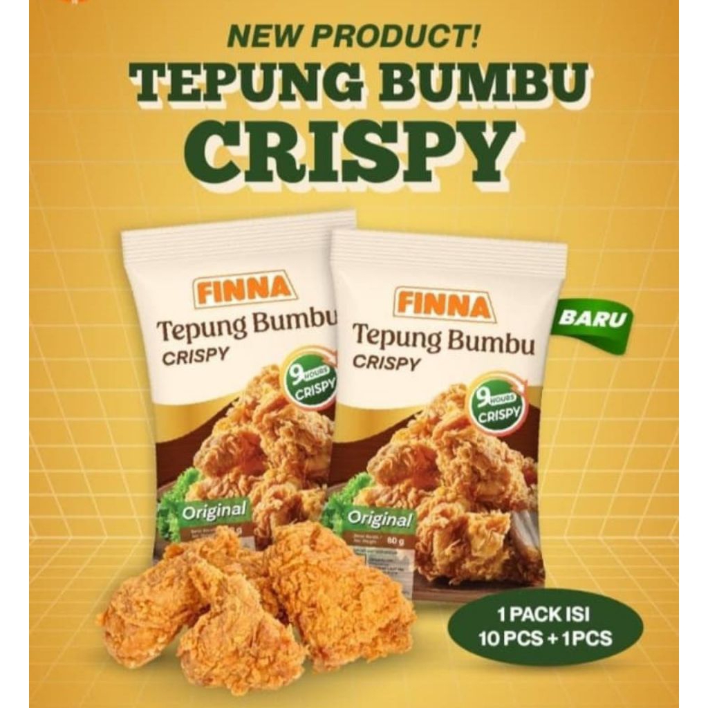 

FINNA TEPUNG BUMBU CRISPY @ 80 GR (1 Renteng 11 pack )