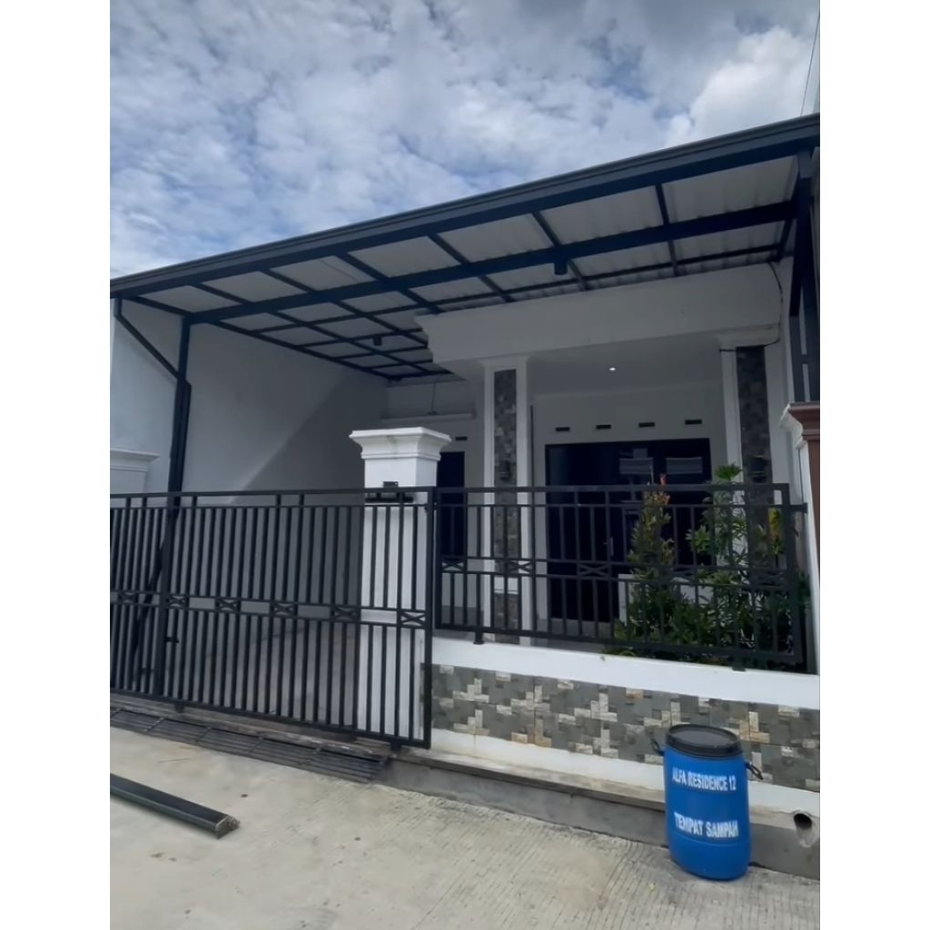 kanopi besi galvanis atap upvc alderon doublelayer