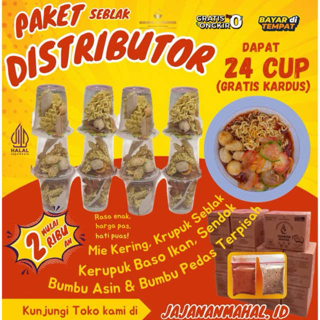 

Seblak Cup Instan Isi 24 Cup Paket Distributor Gratis Kardus Seblak Mie Kuah Pedas suka suka Murah