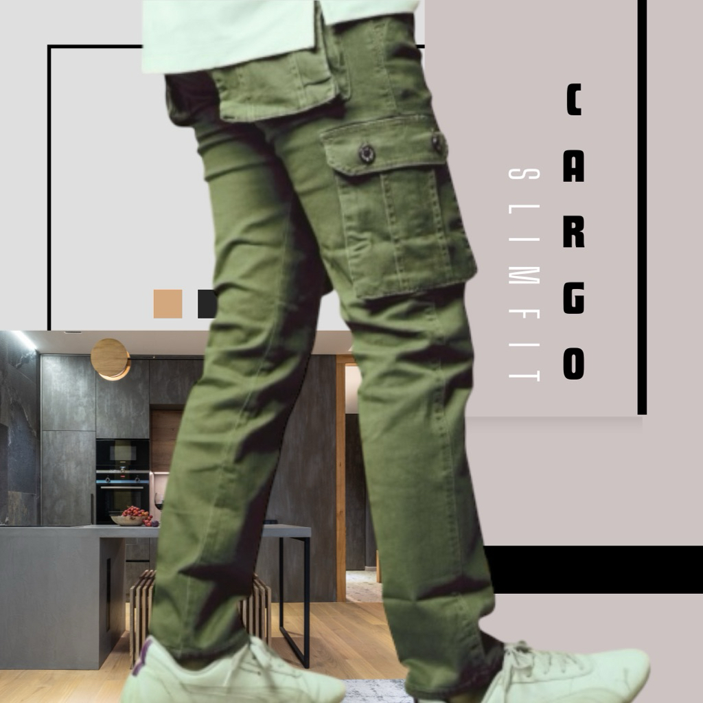 [PO73] Celana Kargo Slimfit Street Celana premium kargo o'city Project