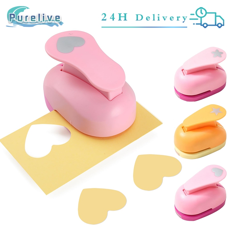 

3 Shapes Craft Puncher Kids DIY Paper Cutter Pembolong Kertas Craft Punch