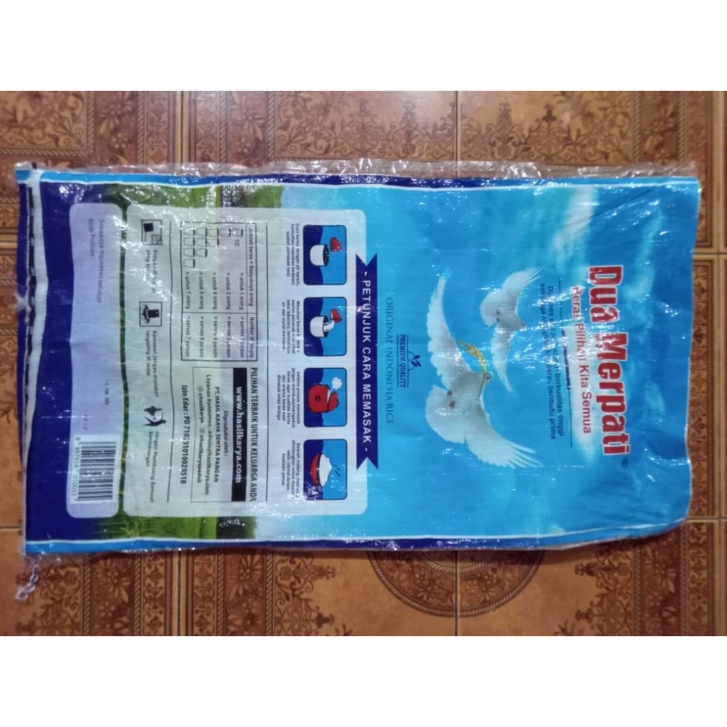 

karung beras 20kg bekas sekali pakai (tebal)