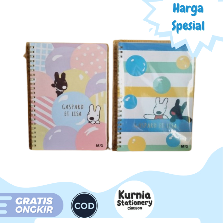 

M&G Spiral Notebook Gaspard Et Lisa A5 & B5 / Buku Tulis Spiral A5 & B5