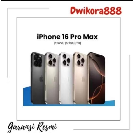 IPHONE 16 PRO MAX 256GB GARANSI RESMI IBOX
