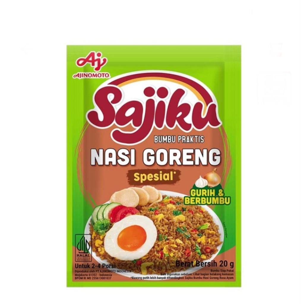 

Ajinomoto bumbu nasi goreng sajiku 20 gram