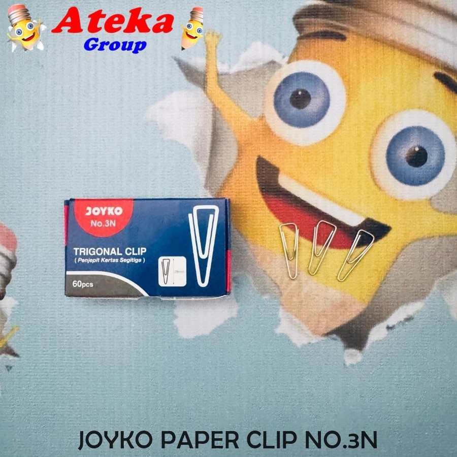 

[1 BOX KCL] JOYKO PAPER CLIP NO.3N KLIP KERTAS SEGITIGA