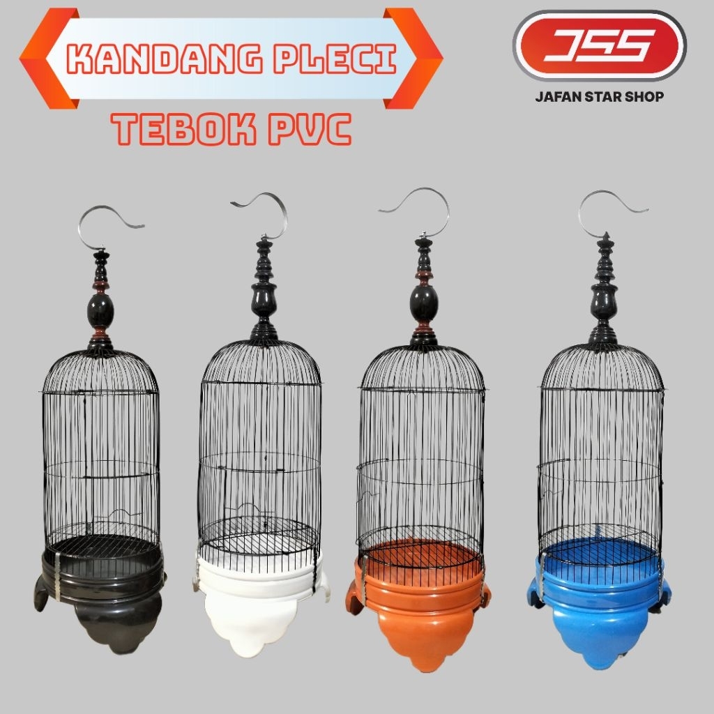 Sangkar Helopet Pleci Tebok PVC Diameter 23 CM Kandang Burung Pleci Konin dll