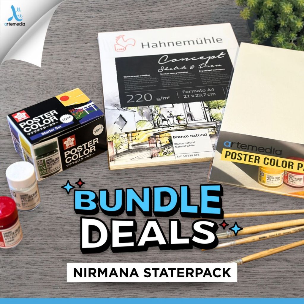 

Nirmana Starter Pack | Paket Sakura Cat Poster + Kuas Flat + Hahnemuhle Concept untuk Mahasiswa Seni, Desain & Arsitektur