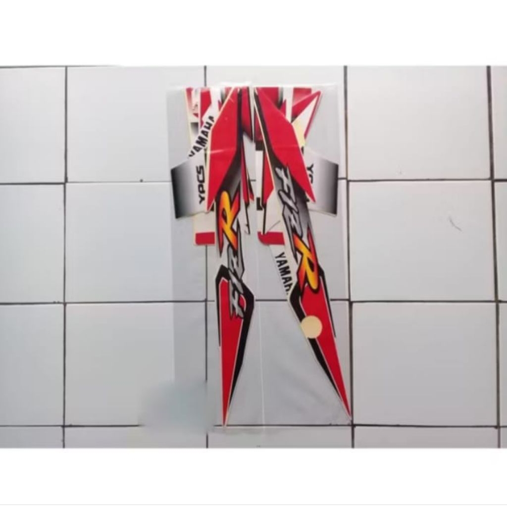 STRIPING LIST STIKER POLET MOTOR FIZR FIZ R TAHUN 2000 FULL SET WARNA MERAH PUTIH LIST BODY