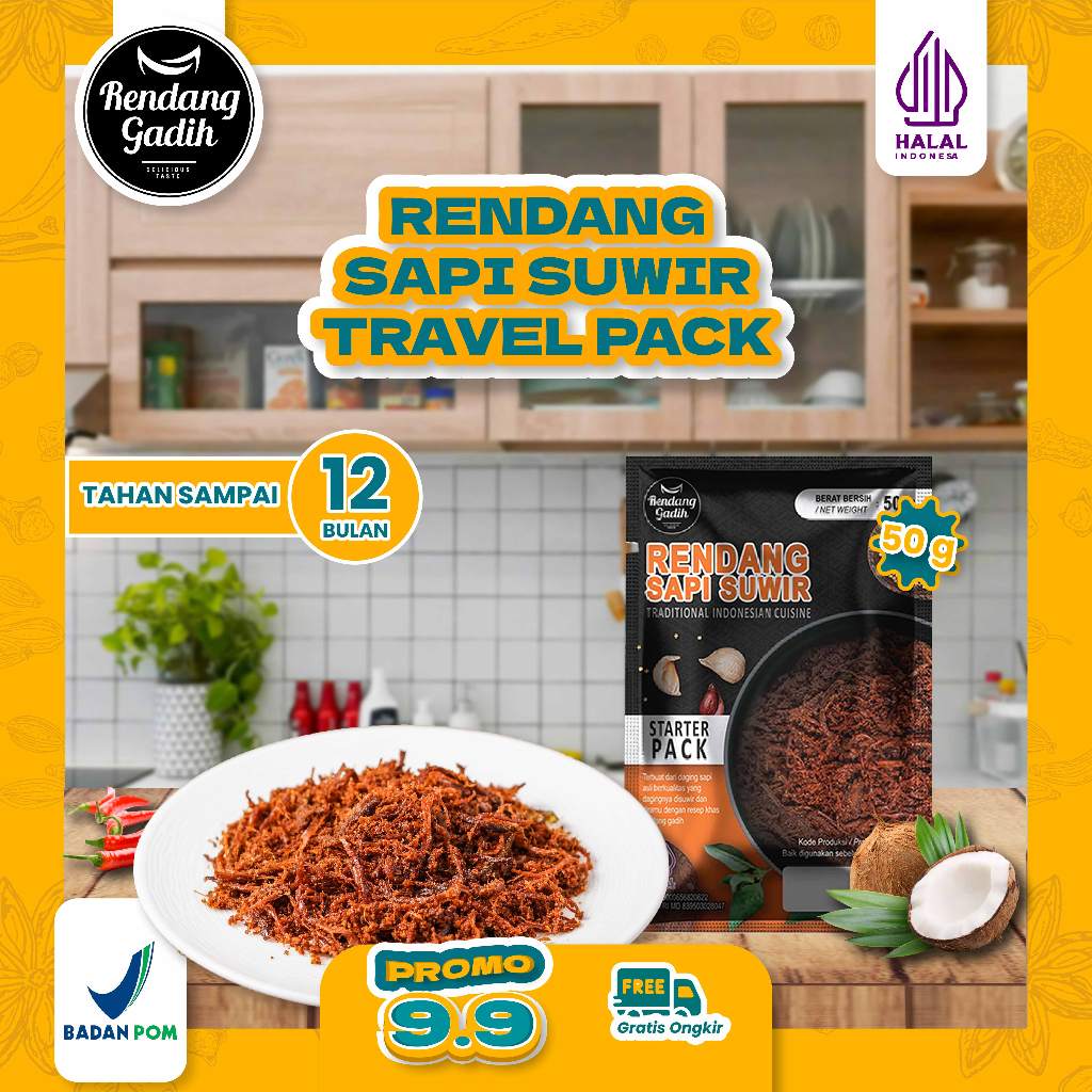 

Rendang Gadih - STARTER PACK Rendang Sapi Suwir 50g