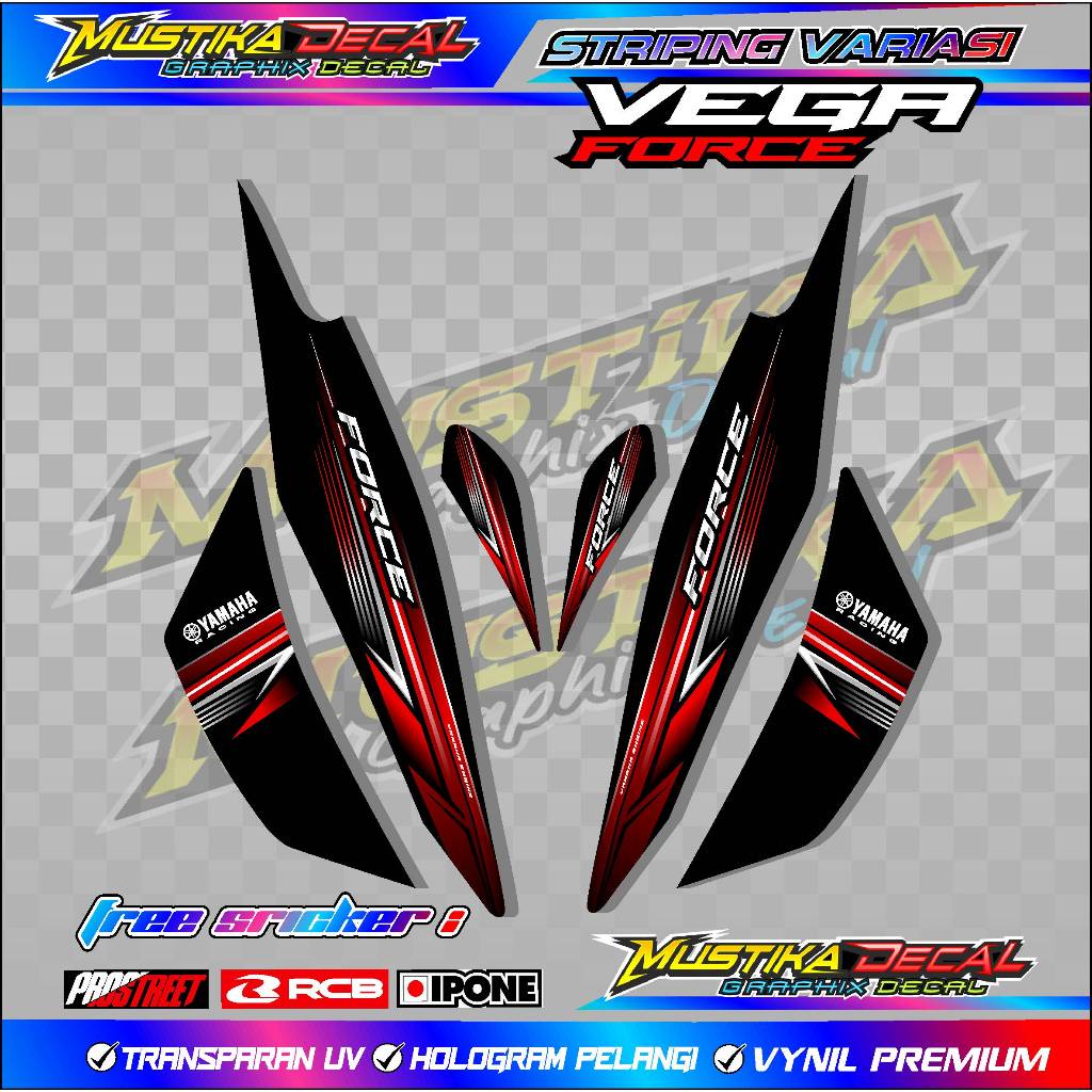 STRIPING VARIASI YAMAHA VEGA FORCE / STICKER LIST VARIASI MOTOR VEGA FORCE