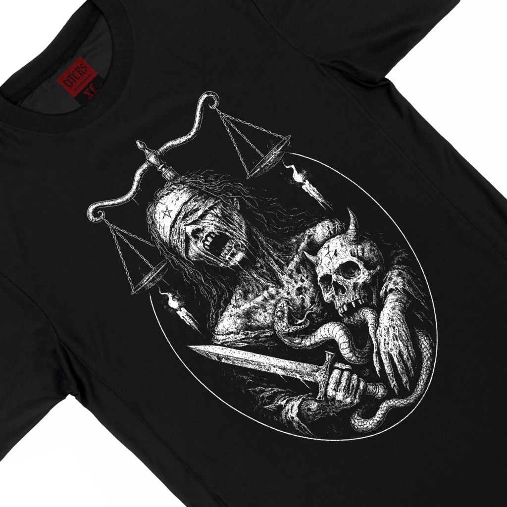 Kaos Unisex Distro Black Metal Cotton 24s – Deathcrush Streetwear Balance