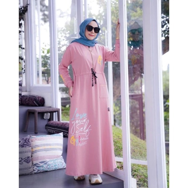 GYL AUTHENTIC ZIPPER MAXY DRESS KAOS GAMIS