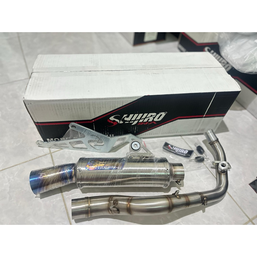 knalpot shijiro titanium inlet 38