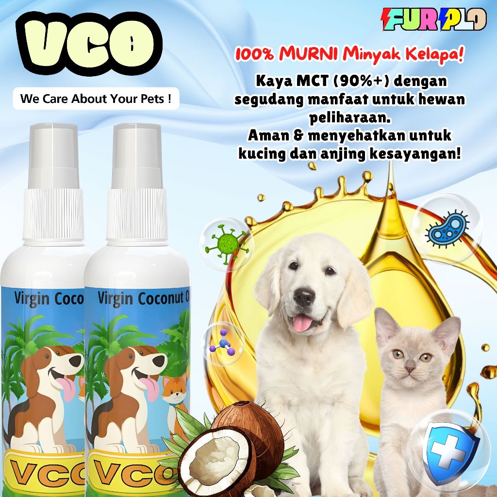 Obat Kucing VCO Spray Anti Skabies Wangi Awet Bulu Lebih Sehat Furplo