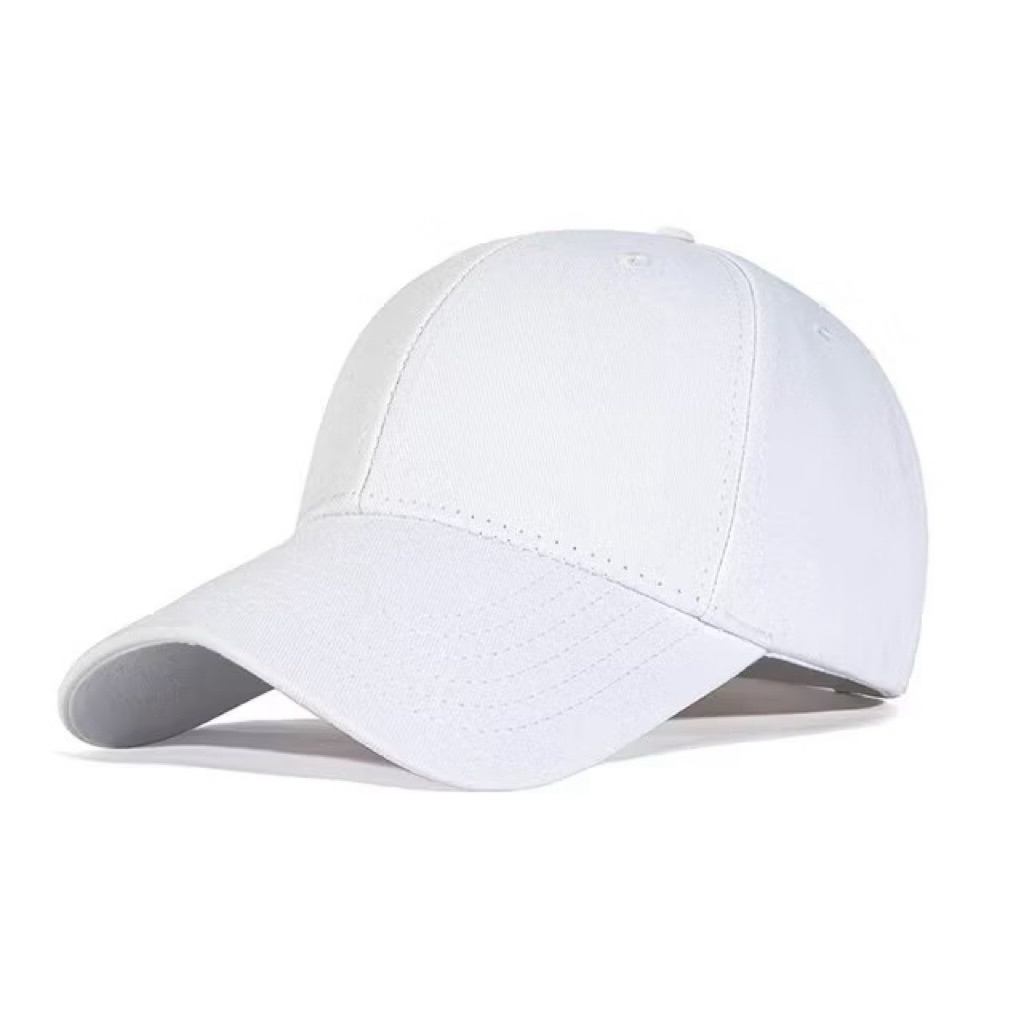 Topi Putih Polos Baseball ( PRIA DAN WANITA )