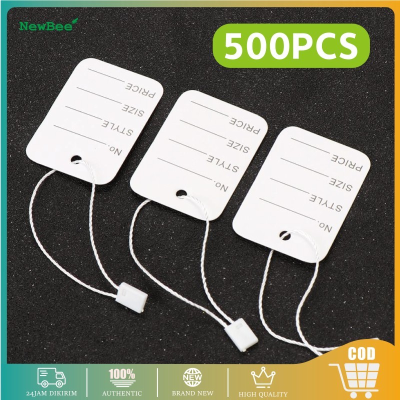 

1000pcs Tali Hang Tag Nylon / Hang Tag Rope / Tali Label Pakaian / Tali Hangtag Bahan Benang