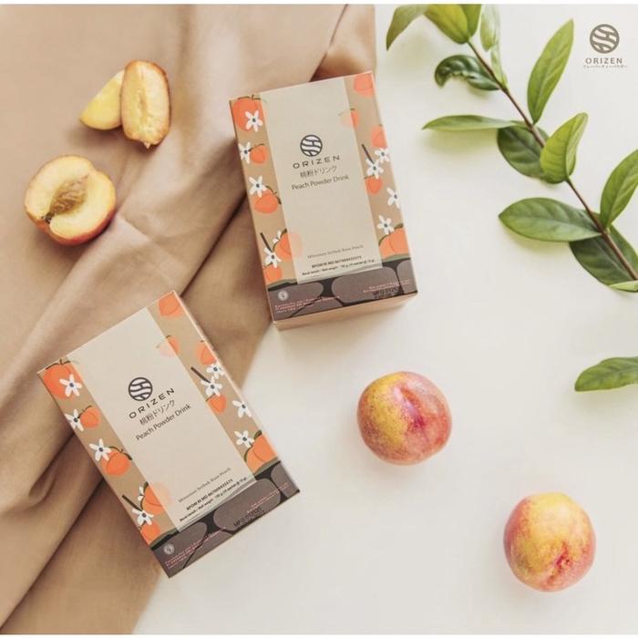 

Orizen Peach Tea 1box isi 10 sachet BPOM
