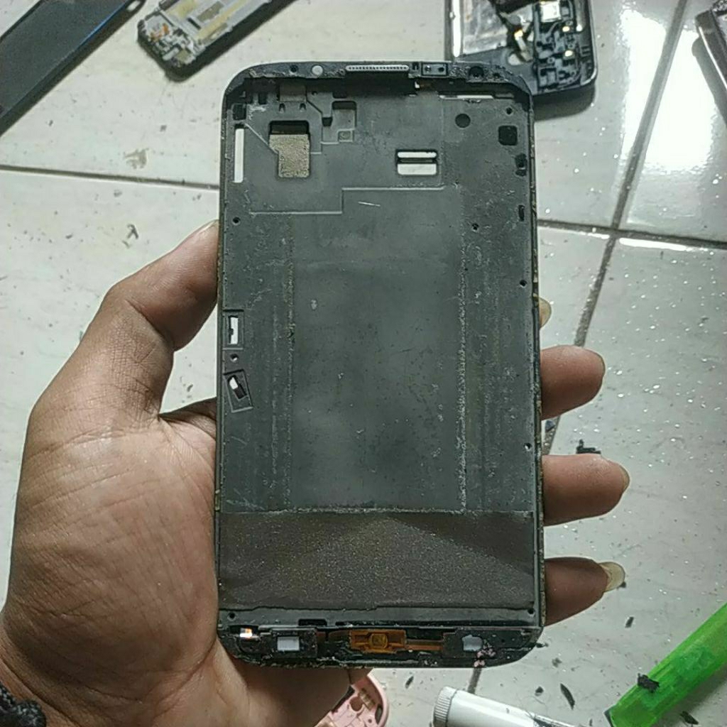 frame bekas Samsung galaxy note 2 lite (GT-N7105), flexible home sobek