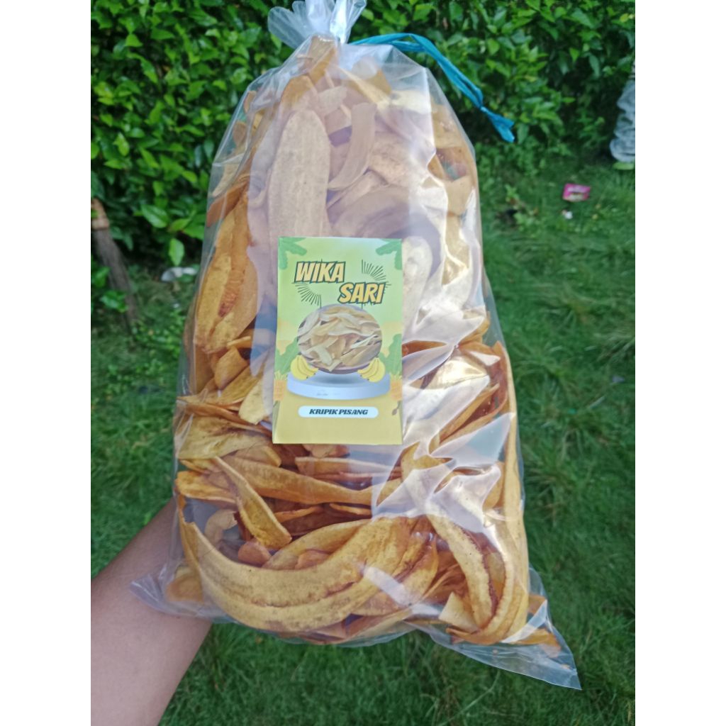 

WIKA SARI kripik pisang (500g) rasa original enak,gurih,renyah