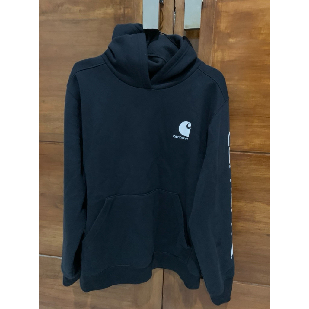 Hoddie Carhatt Spellout Original Black