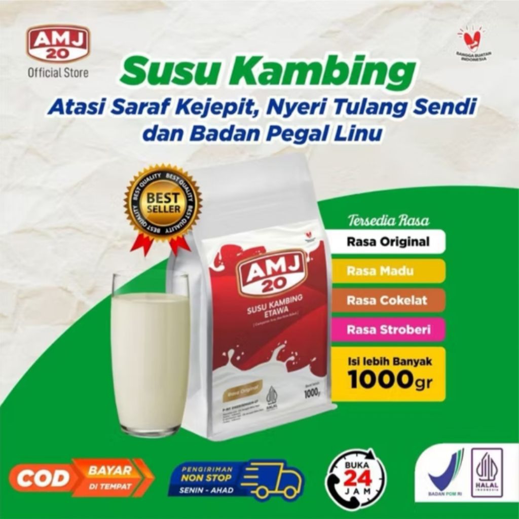 

Susu Kambing Etawa AMJ 20 Original 1 kilo gram