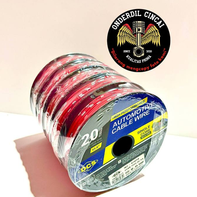 KABEL BINTIK 0.5MM x 20M SERABUT TEMBAGA UNTUK MOBIL & MOTOR - KABEL BINTIK 0,5 MM (20 METER) SERABU