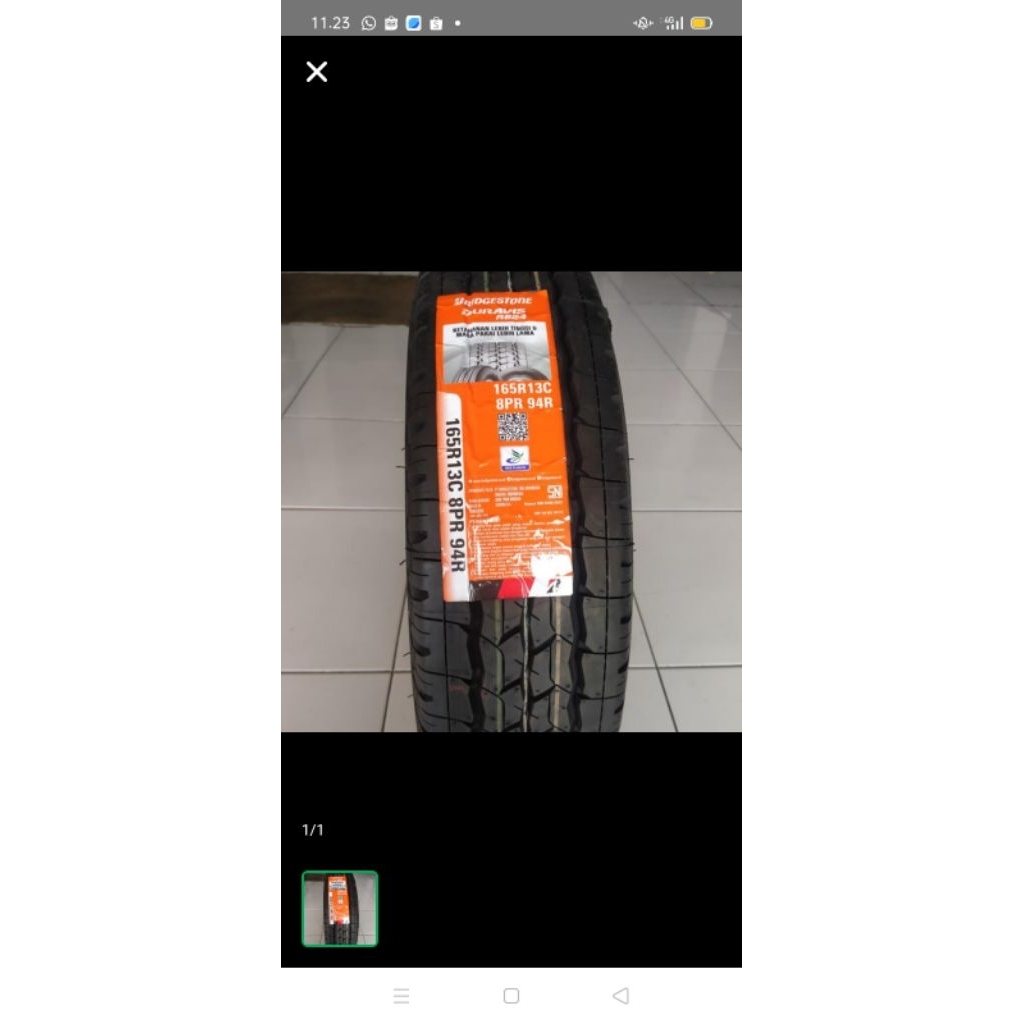 Ban Bridgestone Duravis 165 R 13 8PR