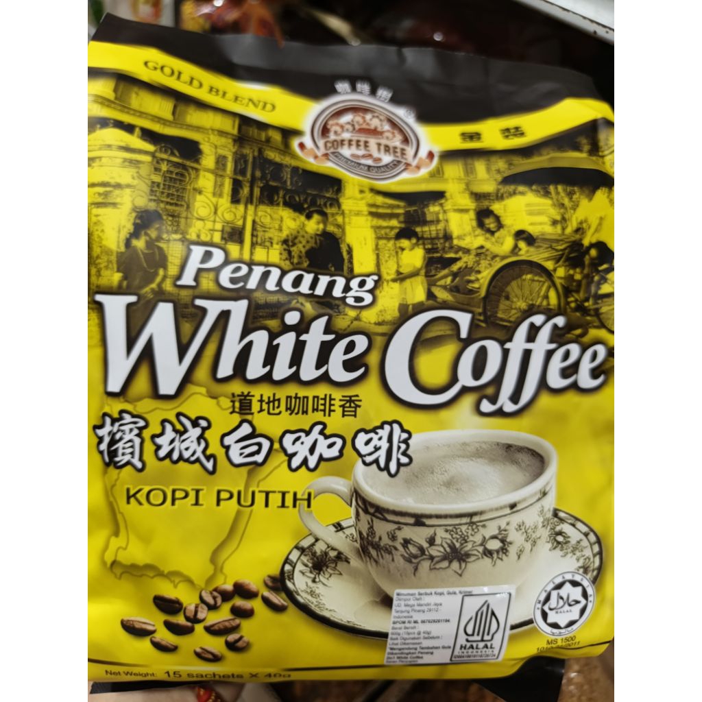 

Coffee Tree Penang White Coffee Penang Kopi Putih 15 sachet