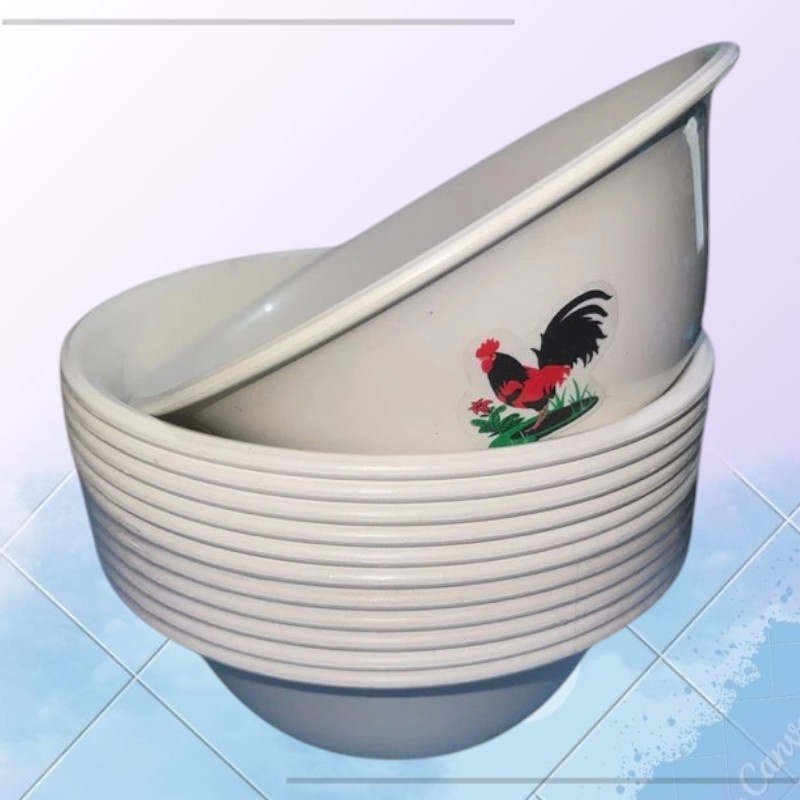 Mangkuk Ayam Jago Inkasa/Mangkok bakso/Mangkok Plastik Ayam Jago - MANGKUK AYAM INKASA