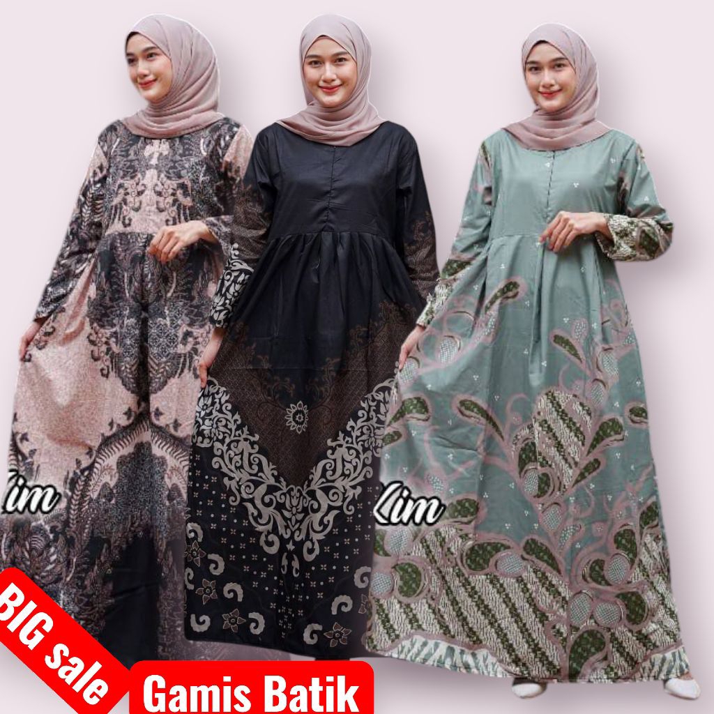 Baju gamis batik baju batik wanita
