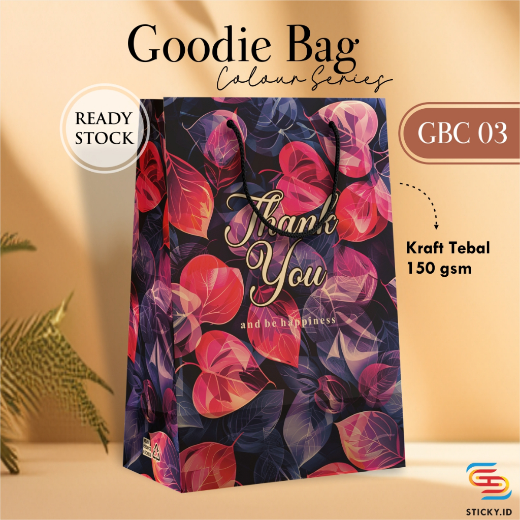 

[12 PCS] GOODIE BAG AESTHETIC PAKET LUSINAN - TAS ULTAH, HAJATAN READY STOCK GBC 03