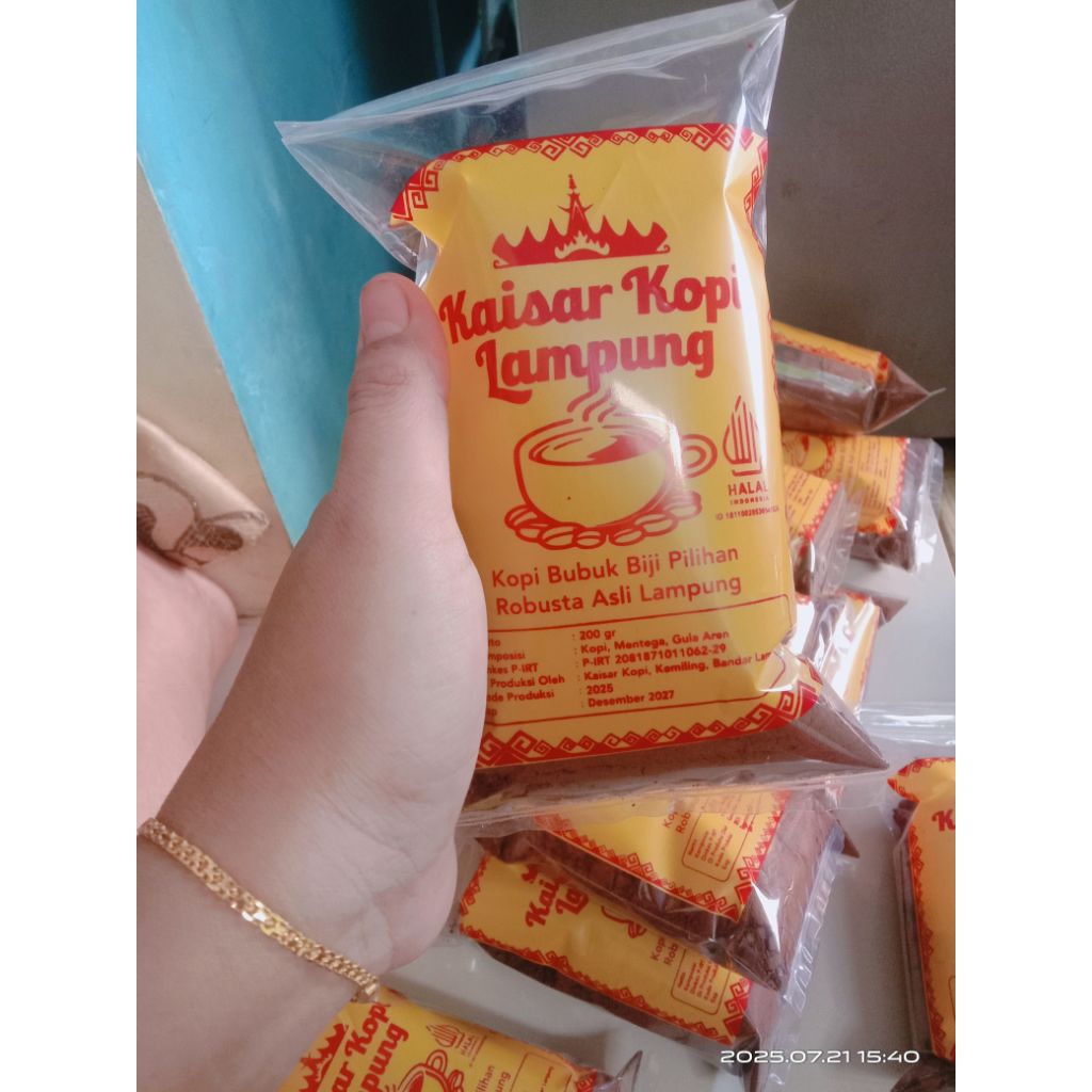 

kaisar kopi Lampung per pcs kemasan 100gram