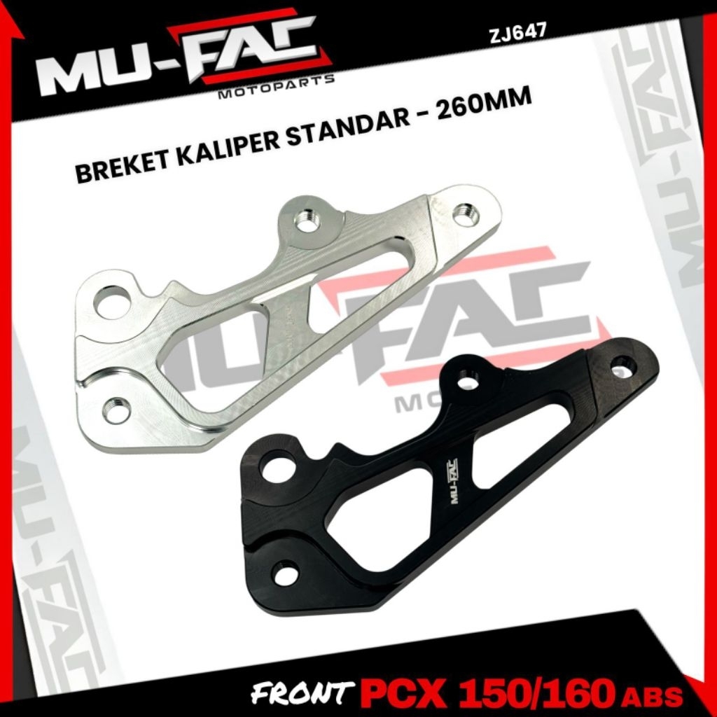 breket kaliper standar pcx150 pcx160 ABS disc 260mm