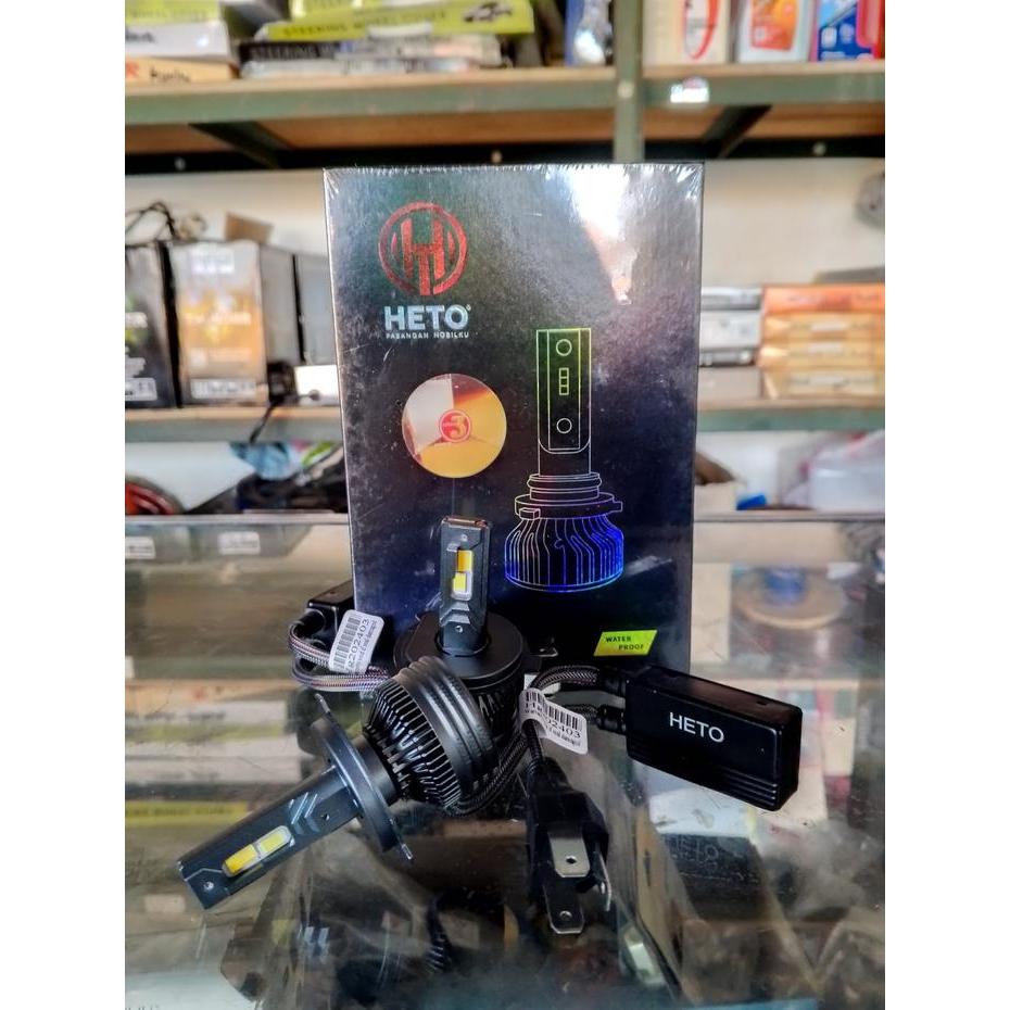 Lampu DOP LED H4 H11 Mobil HETO 3 warna
