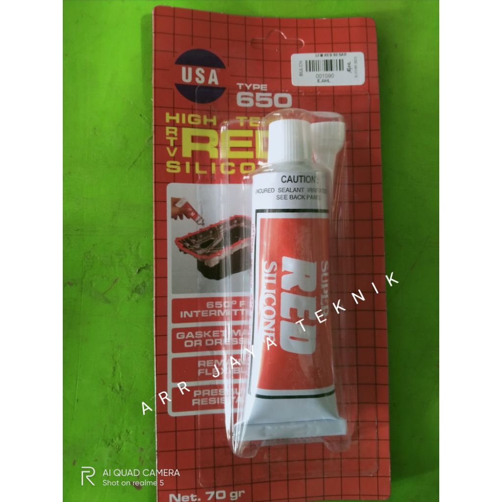 Lem Red silicone USA besar isi 70gr